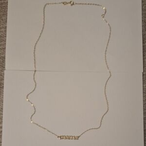 14 K Gold 'Mama' Necklace